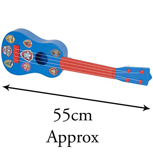 Paw Patrol Acoustic Guitar | Musical Toy Instruments For Kids | Paw Patrol Acoustic Toy Guitar With 4 Strings | Kids Guitar For Music Education | Training Guitar | Paw Patrol Toys | Ages 2+