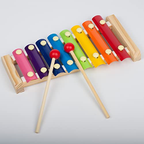 Xylophone - Wooden Toys Make a Great Musical Toys - Perfect for for Budding Musicians - Kids Glockenspiel Educational Musical Instruments