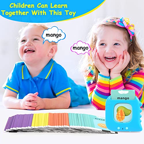 Talking Flash Cards for Toddlers 3 4 5 6 Year old 112 Cards-224 Sight Words Reading Machine Montessori Learning Interactive Toys Educational Preschool Boys Girls Children Gifts
