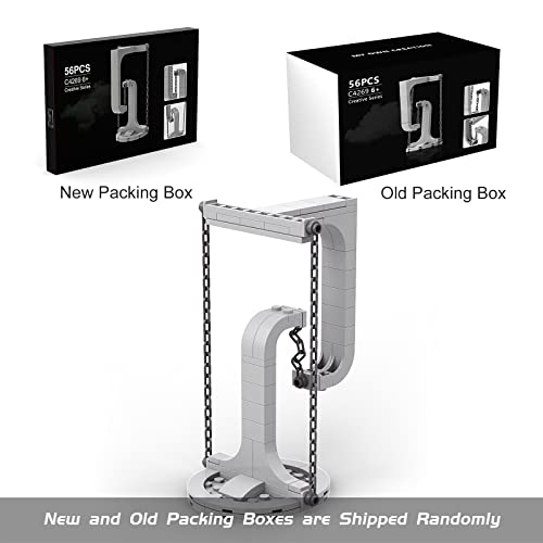 Millionspring Tensegrity Sculptures Anti-Gravity Building Blocks, Novel Physics Balance DIY Bricks Toys Early Education Assembling Building for Kids Children Gift - 56pcs