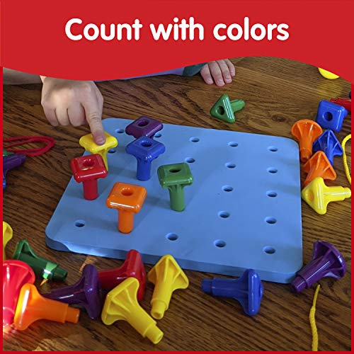 edx education 75112 Childrens Giant Geo Pegs and Board Set