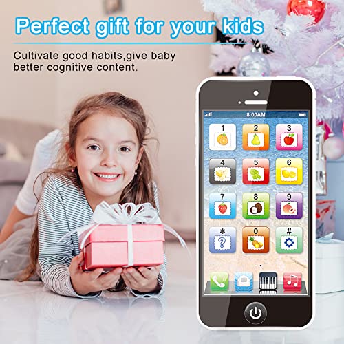 Hyainbom Toy Phone, Baby Toy Phone 12-18 Months, Kids Phone Toy Age 1-6, Toddler Fake Phone Gifts Toys for 6-12 12-18 Months 1-6 Year Old Girls Boys Babies Toddlers Newborn Baby Toys Gifts