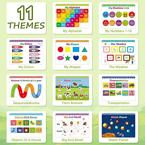 Busy Book for Toddlers, Zaluka Preschool Busy Book, Montessori Busy Book for Early Education, Educational Learning Toys for 1-3 Year Old Kids