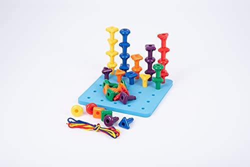 edx education 75112 Childrens Giant Geo Pegs and Board Set