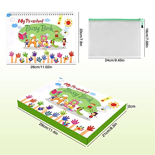 Busy Book for Toddlers, Zaluka Preschool Busy Book, Montessori Busy Book for Early Education, Educational Learning Toys for 1-3 Year Old Kids