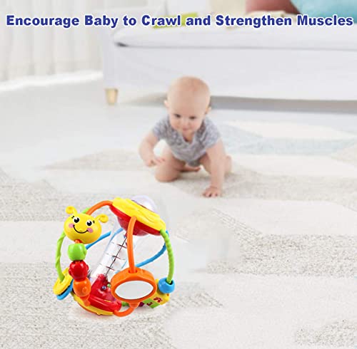 HOLA Baby Toys 0-6 Months Baby Rattle Toys Set Activity Ball, Baby Toys 6 Months Plus Shaker Grab Spin Early Education Learning Sensory Toy, Gift for 3 6 9 12 Months Newborn Babies Toddler Boys Girls
