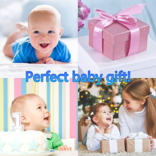 ACCEVO 4pcs Baby Rattle Socks Wrist Strap Rattles Set Baby Early Education Toys for Newborn Babies Cute Animal Soft Sensory Toddlers Toys for 0-36 Month Babies Infant Gifts for Baby Boy Girl