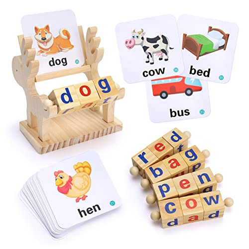 Toys for 3 4 5 6 Year Old Boys Girls Presents, Preschool Educational Toys for 3-6 Year Olds Boy Girl, Flash Cards Learning Games for Children Age 4 5 6 7, Gifts for 3-7 Year Old Kids Christmas Easter