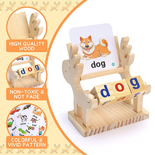 Toys for 3 4 5 6 Year Old Boys Girls Presents, Preschool Educational Toys for 3-6 Year Olds Boy Girl, Flash Cards Learning Games for Children Age 4 5 6 7, Gifts for 3-7 Year Old Kids Christmas Easter