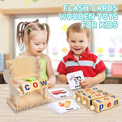 Toys for 3 4 5 6 Year Old Boys Girls Presents, Preschool Educational Toys for 3-6 Year Olds Boy Girl, Flash Cards Learning Games for Children Age 4 5 6 7, Gifts for 3-7 Year Old Kids Christmas Easter