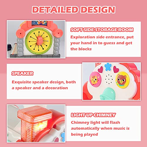 Eastsun 9 In 1 Early Educational Toys for 1 Year Old Boys Girls, Baby Shape Sorter Musical Toys for Toddler Age 1 2 3 , 1st Birthday Gifts Activity House Cube with Animal Sound & Keyboard Piano for 12 18 Months+