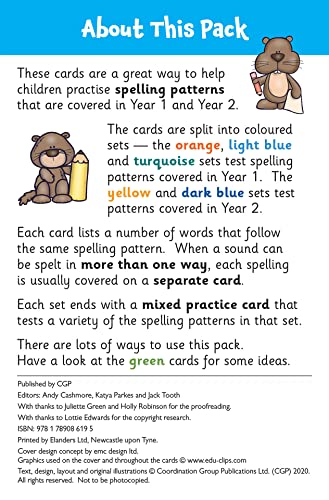 Spelling Flashcards for Ages 5-7 (CGP KS1 Activity Books and Cards)