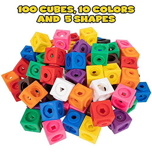 EDX Education 75167 - Fidget Cubes Pack of 100. Fidgets for Kids, Teens, Adults, Sensory Toys for Autistic Children, ADHD, Stress Relief, Anxiety, Party Favours, Stocking Stuffers