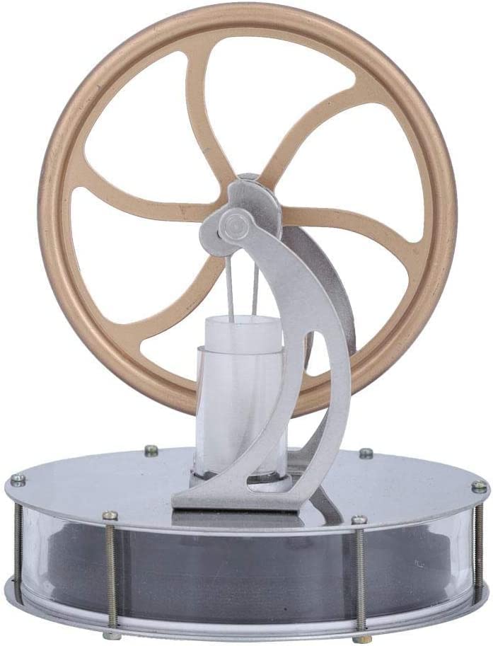 Weytoll Stirling Engine Kit,Low Temperature Stirling Engine Motor Model Steam Heat Electricity Generator Machine Education Model Toy DIY Kits