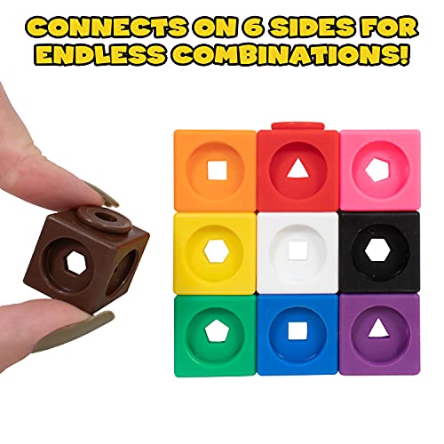 EDX Education 75167 - Fidget Cubes Pack of 100. Fidgets for Kids, Teens, Adults, Sensory Toys for Autistic Children, ADHD, Stress Relief, Anxiety, Party Favours, Stocking Stuffers
