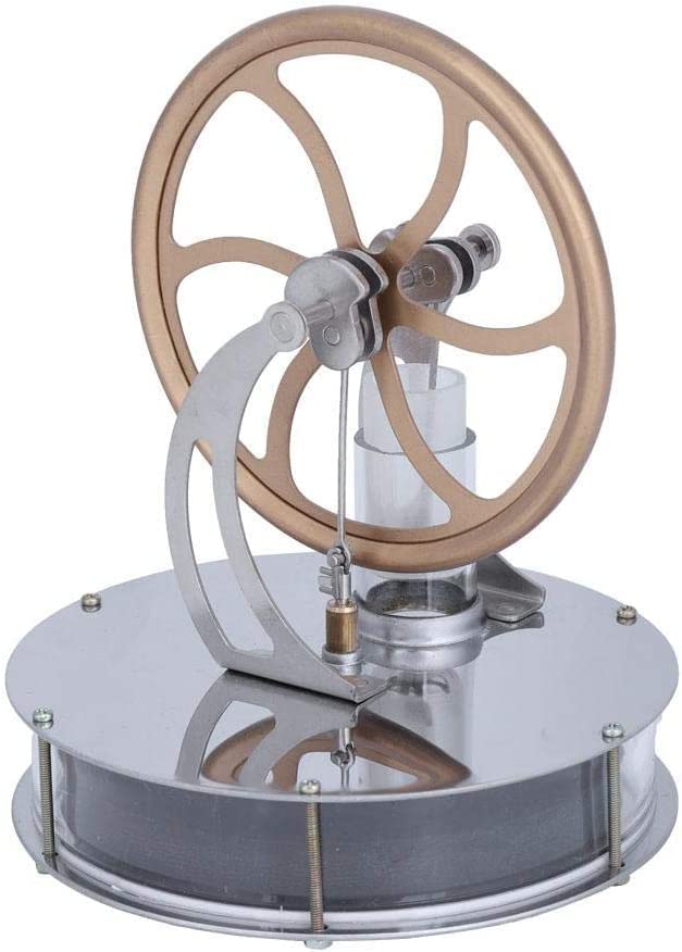 Weytoll Stirling Engine Kit,Low Temperature Stirling Engine Motor Model Steam Heat Electricity Generator Machine Education Model Toy DIY Kits