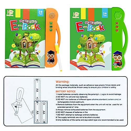 Yiran ABC Learning Sound Book Toy for toddlers 6 months to 3 years old, Activities With Numbers, Shapes, Colors & Animals, Interactive books for Children.