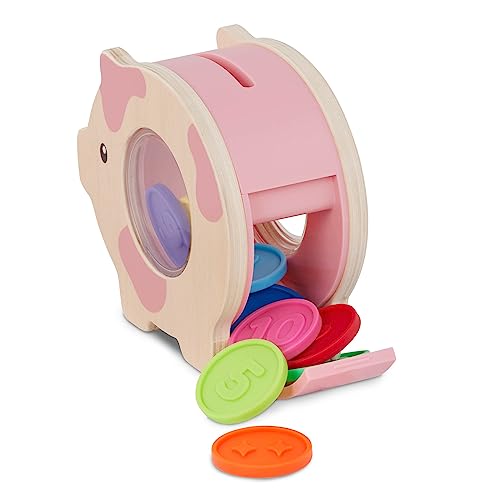 Battat Education 62243456297 Education – Fine Motor Toy – Save & Count Piggy Bank, Multiiple, Small
