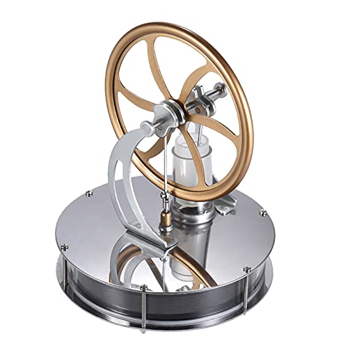 Weytoll Stirling Engine Kit,Low Temperature Stirling Engine Motor Model Steam Heat Electricity Generator Machine Education Model Toy DIY Kits