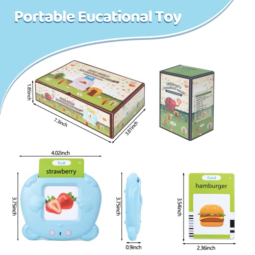 Talking Flash Cards Learning Reading Machine with 224 Words Early Educational Toys Gifts for Kids Birthday Christmas