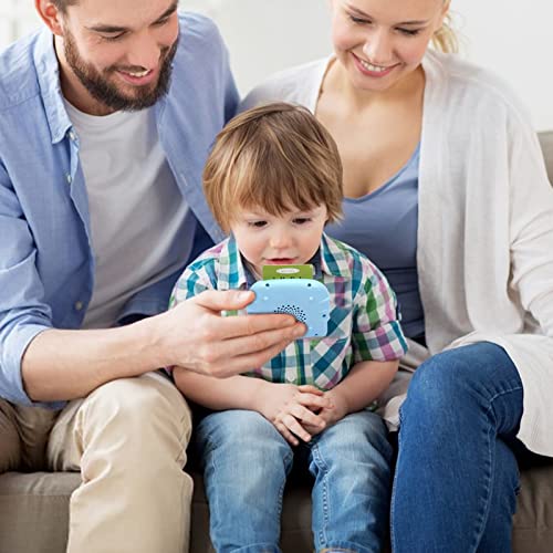 Talking Flash Cards, Speech Therapy Toys 2-6 Years, Electronic Learning Education Toys for Toddler - 112 Sheets, Blue