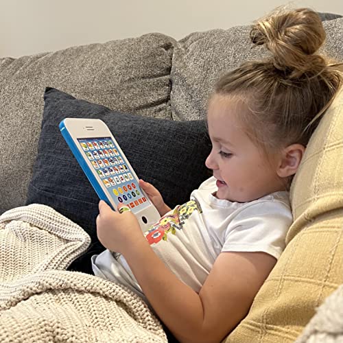 Boxiki Learning Pad Fun Phone with 6 Toddler Learning Games Kids. Touch and Learn Interactive Tablet for Learning Numbers, ABC and Spelling. Educational Toy for Children