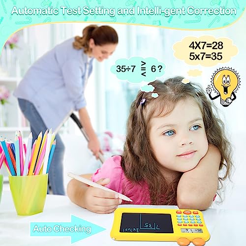 Toddler Math Games Learning Educational Toys Gifts for 4 5 6 7 8 9 Year Old Boys and Girls Kids, Number Calculate Training Machine & LCD Drawing Scribble Boards Montessori Toy for KS 1 2 3
