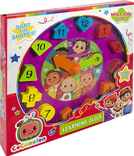 CoComelon 5060573543644 Learning Clock Toy, Multicolour