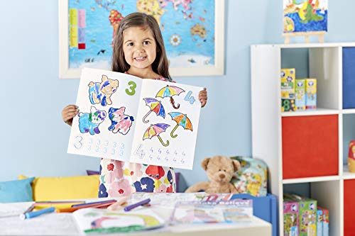 Orchard Toys 1-20 Sticker Colouring Sticker Book, Educational Colouring Book, Trace and Write Numbers 1-20, For Kids Age 4 Years +