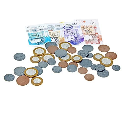 Learning Resources LSP2629MUK UK Pound Sterling Play Money for Kids, Maths, Counting Toy Pack, Multicoloured, 20.1 x 15.5 x 1.3 centimeters
