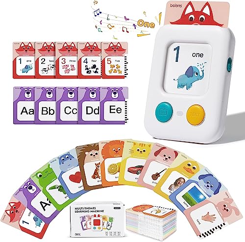 beiens Learning Education Toys, Talking Flash Cards Reading Machine With 11 SETS ABC 123 Sight Words, Preschool Interactive Toys for Toddler Kids 2 3 4 5 6 Year Old Girls Boys Gifts 240 Words