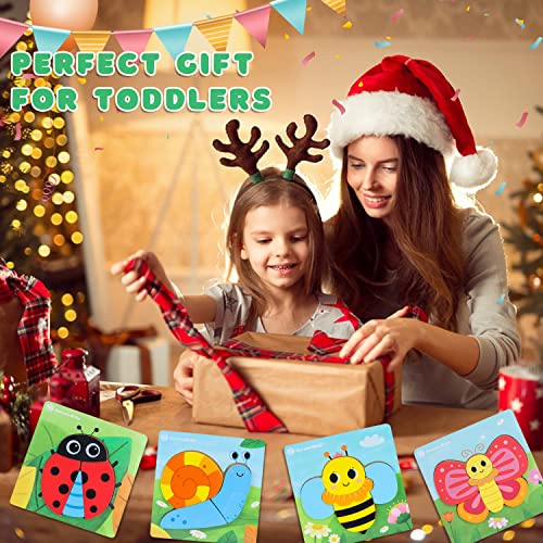 Toys for 1-Year-Old Boys Girls: Wooden Montessori Toys for 1 2 3 Year Olds Girls Toy Gifts 1st Birthday Gift Learning Educational Puzzles Jigsaw for 1-3 Year Old Toddler Toy Age 2-4 Baby Children