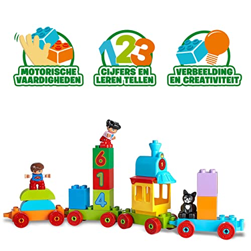 LEGO 10847 DUPLO Number Train Toy, Award-Winning Building Set with Large Number Bricks, Preschool Education Toys for Toddlers 1 .5 Years Old