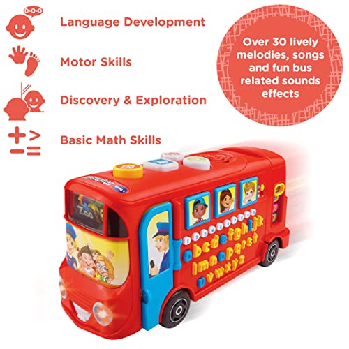 VTech Playtime Bus with Phonics, Educational Toy for Children with Letters, Phonics & the Alphabet, Over 100 Interactive Curriculum Questions, Kids Learning Toy for 2, 3, 4+ Years, English Version