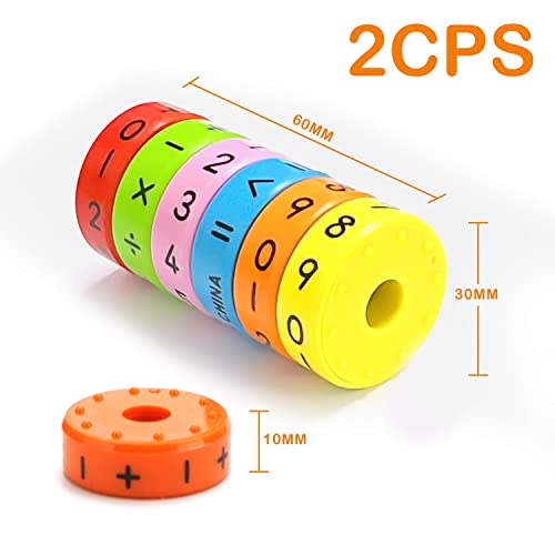 2pcs Magnetic Arithmetic Learning Toys, Intelligence Brain Developing Toy, Educational Math Toys for Children Kids.