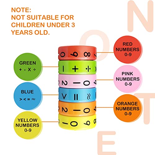 2pcs Magnetic Arithmetic Learning Toys, Intelligence Brain Developing Toy, Educational Math Toys for Children Kids.