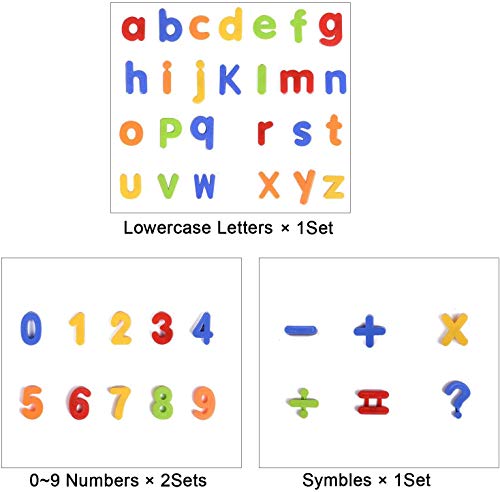 52 Magnetic Fridge Letters Numbers & Symbols Children Educational ABC Alphabet Learning Toy Great For Preschool Spelling Counting Home School Games