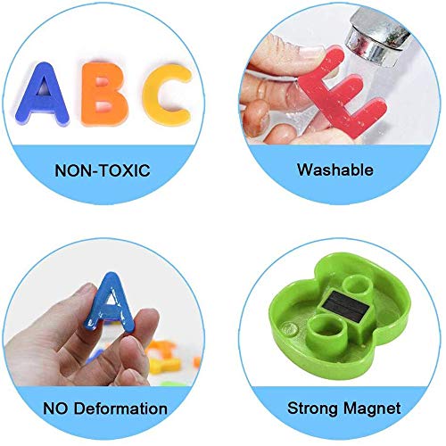 52 Magnetic Fridge Letters Numbers & Symbols Children Educational ABC Alphabet Learning Toy Great For Preschool Spelling Counting Home School Games