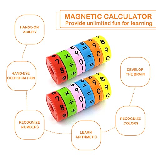 2pcs Magnetic Arithmetic Learning Toys, Intelligence Brain Developing Toy, Educational Math Toys for Children Kids.