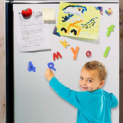 52 Magnetic Fridge Letters Numbers & Symbols Children Educational ABC Alphabet Learning Toy Great For Preschool Spelling Counting Home School Games