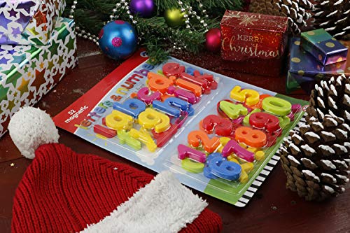 52 Magnetic Fridge Letters Numbers & Symbols Children Educational ABC Alphabet Learning Toy Great For Preschool Spelling Counting Home School Games