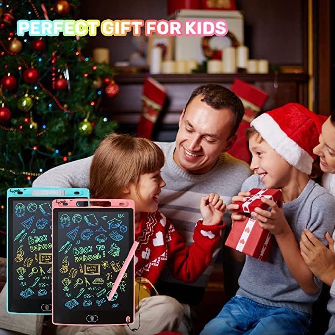 2 Pack LCD Writing Tablet | Doodle Scribbler Pad 8.5 inch Colorful Screen Drawing Board Learning Gift for Kids | Educational Toys for 3-6 Years Old Boys & Girls