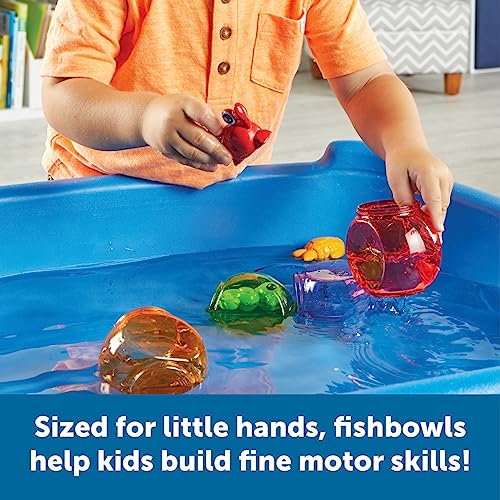 Learning Resources Peekaboo Fishbowl Friends, 10 Pieces, Ages 18 Months+, Learning Toys, Baby Toys, Educational Toys, Fish Toys, Animal Toys, Bath Toys