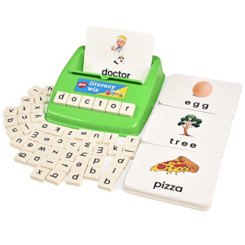BOHS Literacy Wiz Fun Game -Lower Case Daily Words - 60 Flash Cards - Preschool Language Learning Educational Toys
