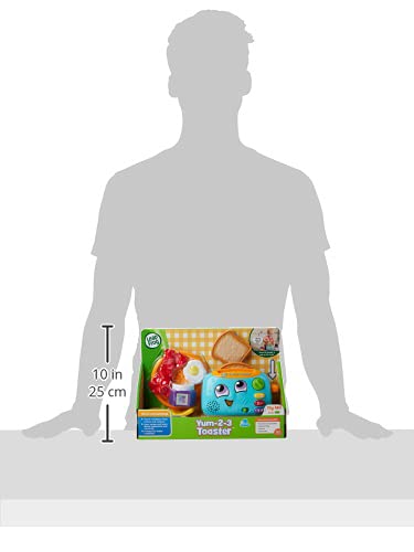 LeapFrog Yum-2-3 Toaster, Learning Toy with Sounds and Colours for Sensory Play, Educational Toys for Kids, Preschool Toys, Pretend Play for Boys and Girls Aged 1, 2 & 3 Years, English Version