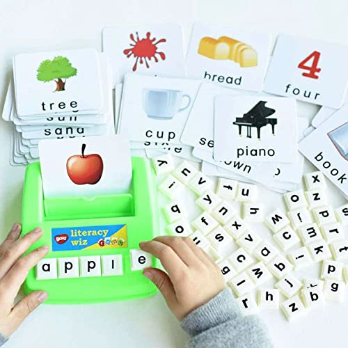 BOHS Literacy Wiz Fun Game -Lower Case Daily Words - 60 Flash Cards - Preschool Language Learning Educational Toys