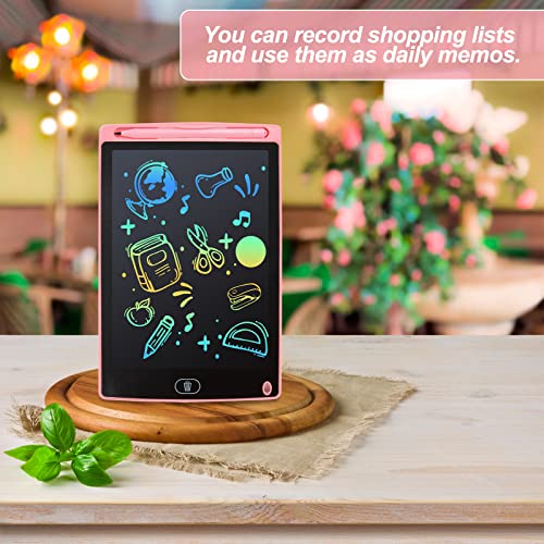 kogabanny 2 Pack LCD Writing Tablet, Doodle Scribbler Pad 8.5 inch Colorful Screen Drawing Board Learning Gift for Kids, Educational Toys for 3-6 Years Old Boys & Girls