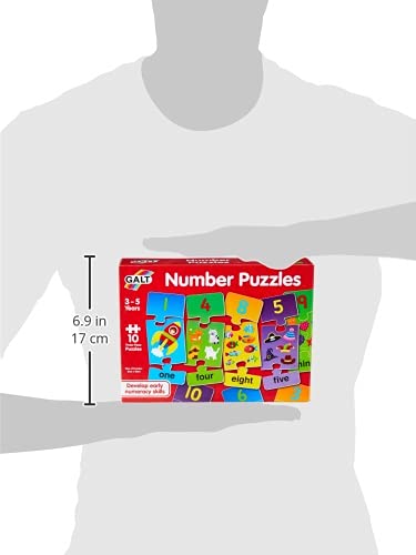 Galt Toys, Number Puzzles, Numbers Jigsaw Puzzle for Kids, Ages 3 Years Plus