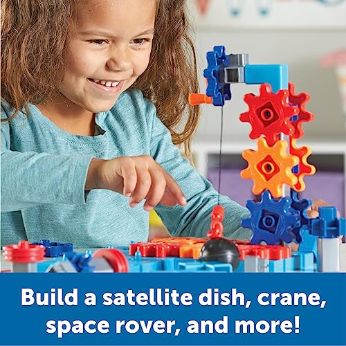 Learning Resources STEM Explorers™ Machine Makers, 60 Pieces, Ages 5+, STEM Toys, STEM Building Toys, STEM Kits, Engineering Toys, Build It Yourself Toys