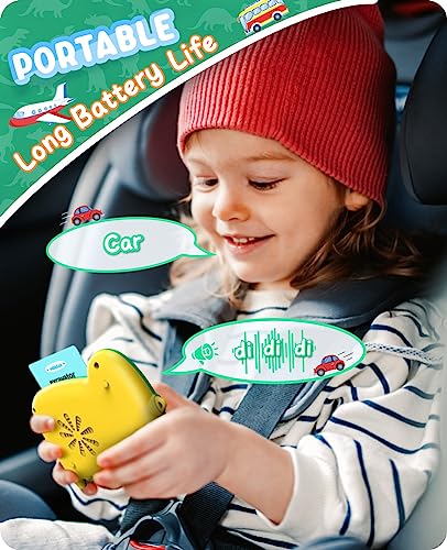 Talking Flash Card Learning Educational Toy, 224 Words 112 Double Sided Dinosaur Montessori Toys, Preschool SensoryToys For 1-6 Years Old Toddlers, Birthday Gift for Kids
